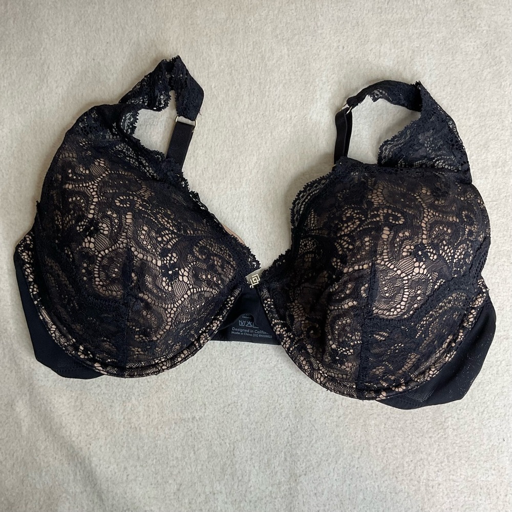 ThirdLove 24/7 Lace Contour‎ Plunge Black Size 36F